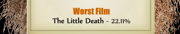 Worst Film - Runner Up - The Little Death: 22.11%