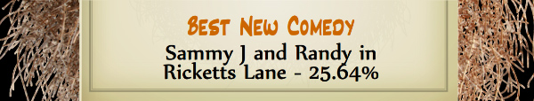 Australian Tumbleweed Awards 2015 - Best New Comedy - Runner Up - Sammy J and Randy in Ricketts Lane - 25.64%