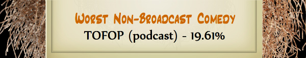 Australian Tumbleweed Awards 2015 - Worst Non-Broadcast Comedy - Runner Up - TOFOP - 19.61%