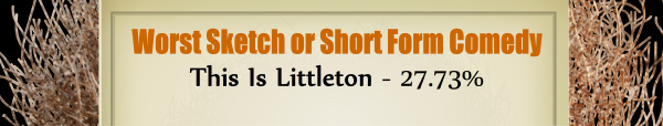 Worst Sketch or Short Form Comedy – Runner Up – This Is Littleton: 27.73%