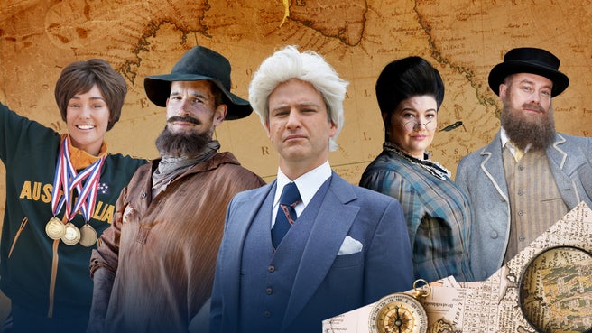 The cast of Drunk History Australia